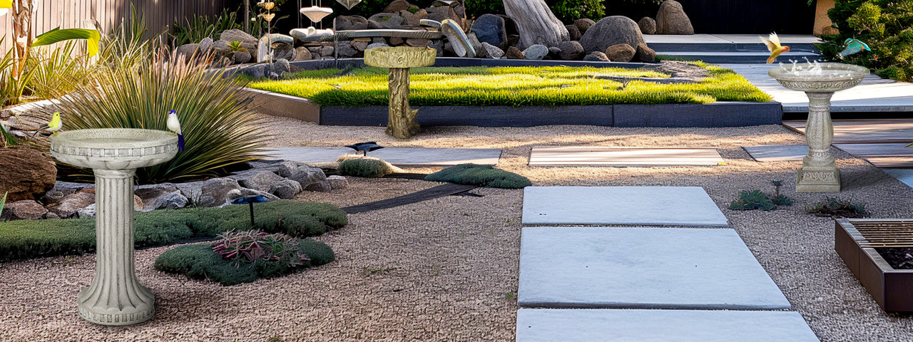 curved benches outdoor around fire pit