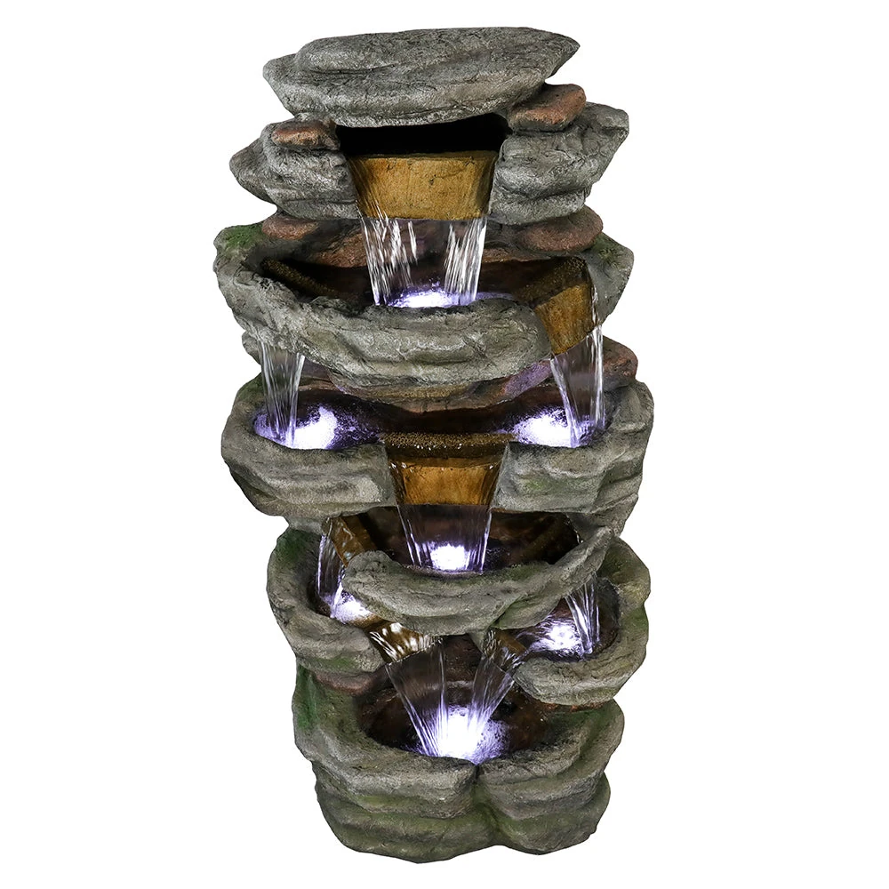 smart solar water fountains - solar fountain winter freeze protection