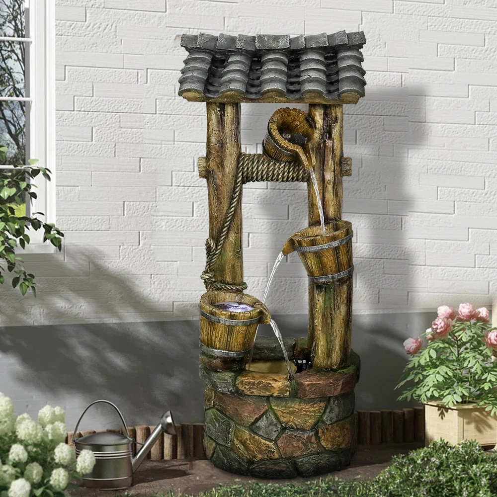 backyard water feature - smart app controlled water fountain system 2025
